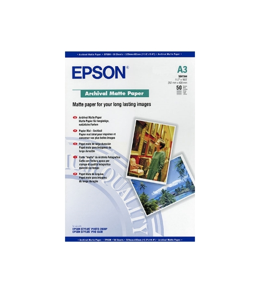 Бумага EPSON C13S041344 Archival Matte Paper EPSON A3