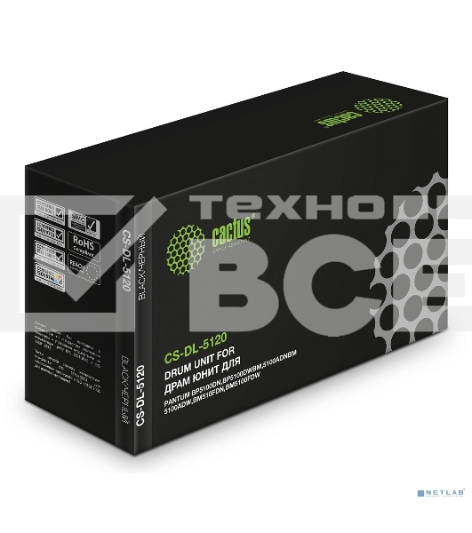 Блок фотобарабана Cactus CS-DL-5120 ч/б:30000стр. для BP5100DW,BM5100ADW Pantum