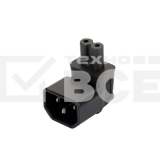Переходник 4PH C14 - C7 угловой, черный, 4PH-R90292