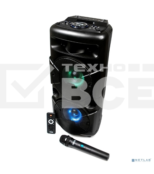 Акустические колонки Dialog Oscar AO-20 1.0, 30W RMS, беспроводной микрофон, BT+FM+USB+SD+LED