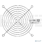 Решетка для вентилятора 120x120 ExeGate EG-120MR (120x120 мм, металлическая, круглая, никель), фото2