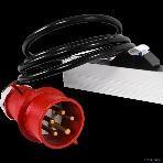 Вертикальный блок розеток REM Rem-3x32, 3 фазы 32A, 6 авт, инд, 24 S, 1820 мм, IEC 309, шнур 3 м R-3x32-24S-A-I-1820-3-3P(N), фото 1