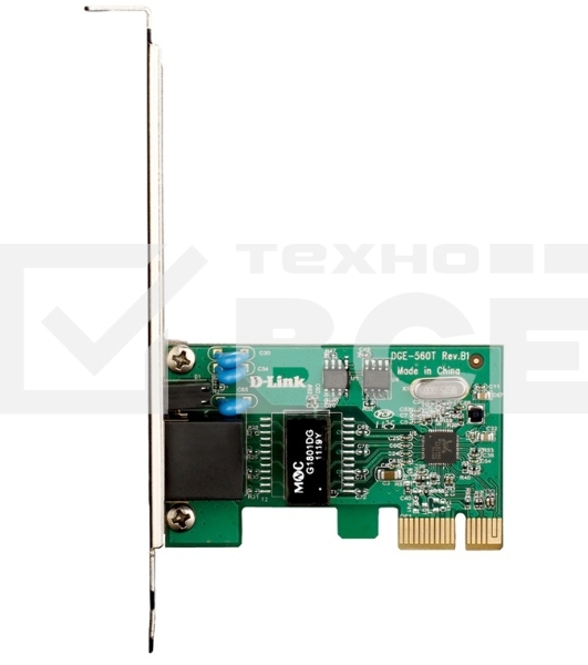 Сетевая карта D-Link DGE-560T Сетевой PCI Express адаптер с 1 портом 10/100/1000Base-T