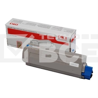 Картридж лазерный Oki C612 голубой 6K