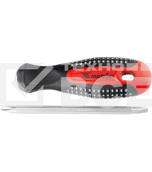 Отвертка MATRIX 11451комбинированная fusion sl6.0 / ph2мм crv 3-х компонентная рукоятка anti slip