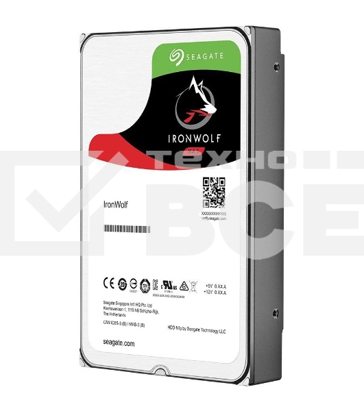 Жесткий диск Seagate Ironwolf ST12000VN0008, 12TB SATA 6.0Gb/s, 7200 rpm, 256mb buffer, 3.5