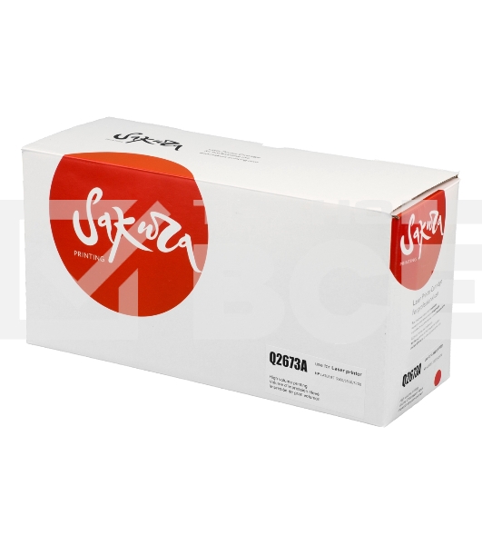 Картридж лазерный Sakura Q2673A для HP Color LJ 3500/ 3350/ 3700, пурпурный, 4 000к.