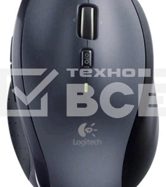 Мышь беспроводная Logitech M705 черный, 1000 dpi, радиоканал, USB, кнопки - 7