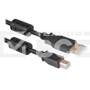Кабель Defender USB04-06 PRO Кабель USB 2.0 для соед. 1.8м AM/BM , зол.конт, 2фер.фил. (87430)