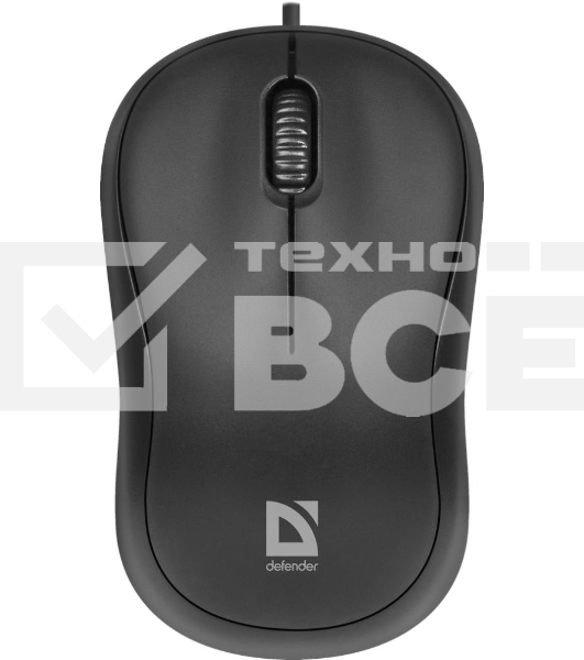 Мышь проводная Defender Patch MS-759 черный, 1000 dpi, USB, кнопки - 3