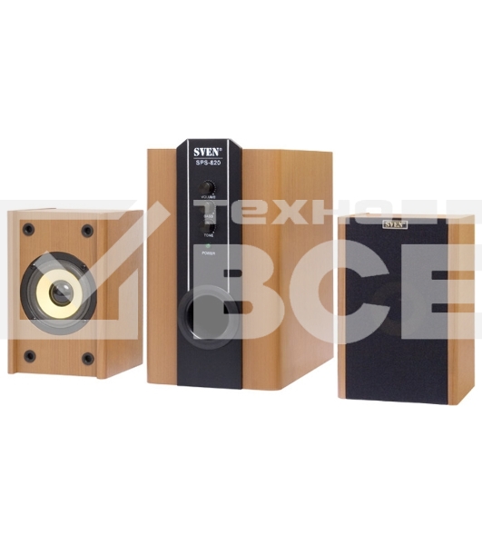 Колонки Sven SPS-820 2.1 коричневый 38Вт