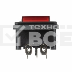 Выключатель клавишный 250 V 6 А (4с) ON-OFF красный с подсветкой и штекером C14 3PIN Rexant, фото3