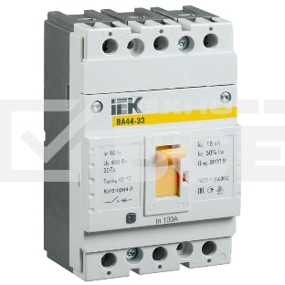 Выключатель автоматический Iek SVA4410-3-0100 ВА44 33 3Р 100A 15кА