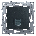 Розетка Legrand ETIKA RJ45 6 UTP антрацит 672653, фото 1