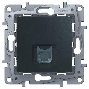 Розетка Legrand ETIKA RJ45 6 UTP антрацит 672653