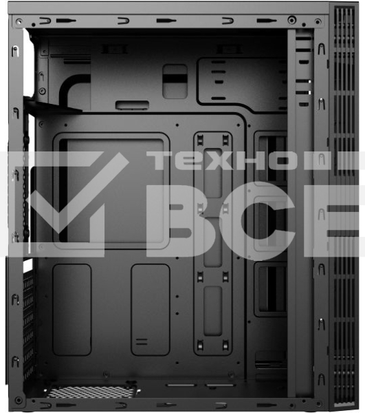 Компьютерный корпус Accord ACC-CL297B черный без БП ATX 1x120mm 2xUSB2.0 1xUSB3.0 audio