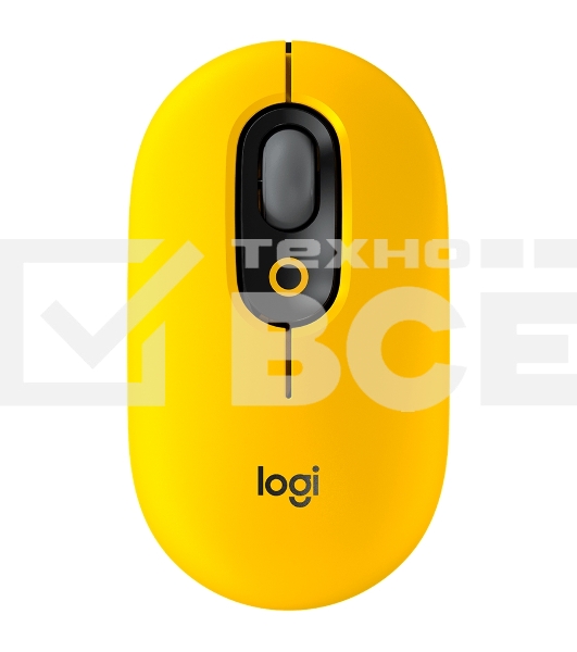 Мышь беспроводная Logitech POP Mouse желтый, 4000 dpi, Bluetooth, кнопки - 4
