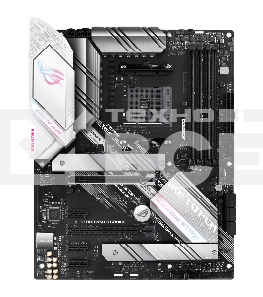 Материнская плата ASUS ROG STRIX B550-A GAMING, AM4, AMD B550, 4xDDR4, 6xSATA, 2xM.2, 1xPCI-E 4.0 x16, 1xPCI-E 3.0 x16, 3xPCI-E x1, 1xHDMI, 1xDP, 1x 2.5Gb LAN, 4xUSB 3.2 Gen 1, 1xUSB 3.2 Gen 2, 1xUSB-C 3.2 Gen 2, 5x3.5 мм, 7.1, ATX