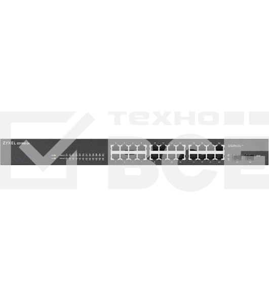 Коммутатор Smart L2 Zyxel GS1900-24, rack 19