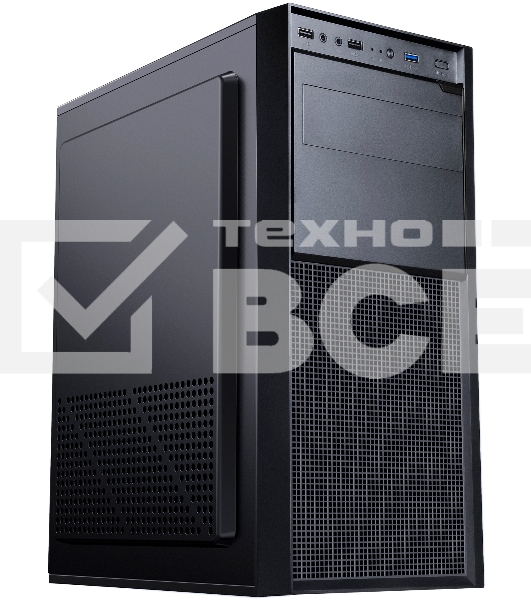 Компьютерный корпус Accord A-300 черный без БП ATX 1x120mm 2xUSB2.0 1xUSB3.0 audio
