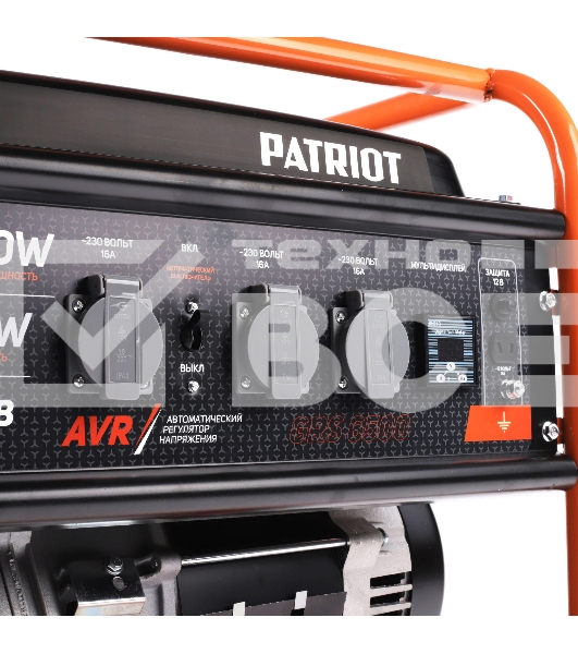 Электрогенератор бензиновый Patriot GRS 6500, 5.5 кВт, 75 дБ, 70 кг