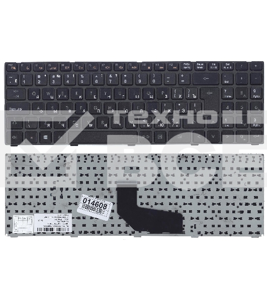 Клавиатура для ноутбука DNS K580S черная с рамкой