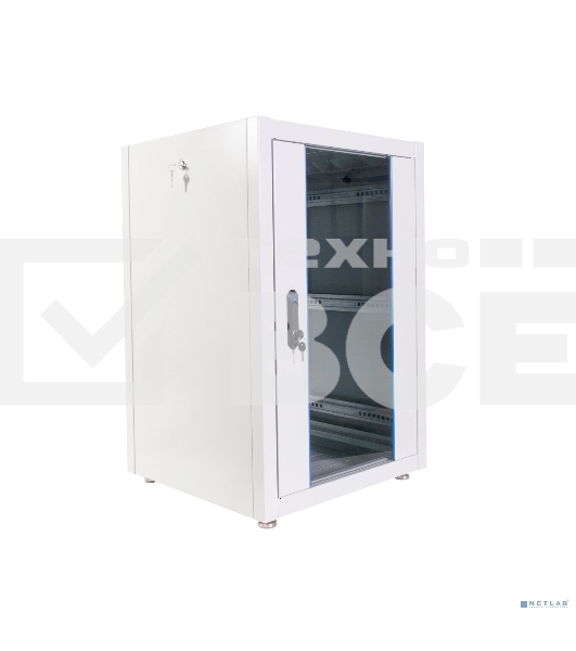 Шкаф телекоммуникационный напольный ЭКОНОМ 18U (600 × 800) дверь стекло, дверь металл