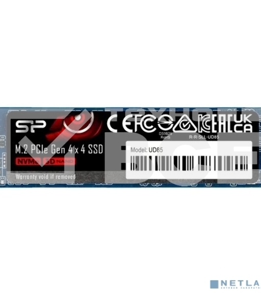 Накопитель SSD Silicon Power UD85, 500GB, PCIe 4.0 x4, M.2 2280, NVMe, R/W 3600/2400