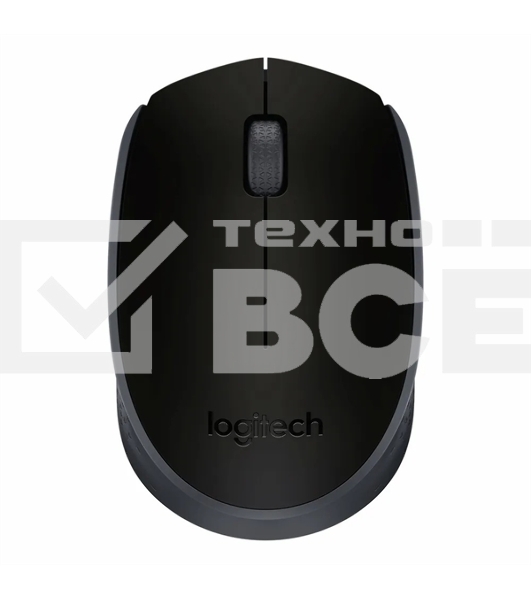 Мышь беспроводная Logitech M171 черный/серый, 1000 dpi, радиоканал, USB, кнопки - 3