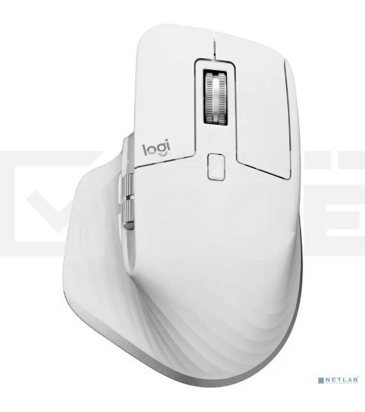 Мышь беспроводная Logitech MX Master 3s светло-серый, 8000 dpi, радиоканал, Bluetooth, USB, кнопки - 7