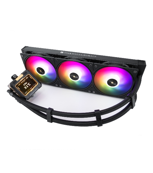 Система жидкостного охлаждения Thermalright Frozen Warframe 360 ARGB Soc-AM5/AM4/1200/1700/1851 черный 4-pin 29.8dB Al LCD Ret (F-WFRAME-360-BL-ARGB)