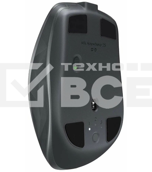 Мышь беспроводная Logitech MX Anywhere 2S графитовый, 4000 dpi, радиоканал, Bluetooth, USB, кнопки - 7