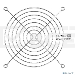 Решетка для вентилятора 140x140 ExeGate EG-140MR (140x140 мм, металлическая, круглая, никель), фото2