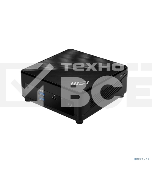 Неттоп MSI Cubi 5 1M-464BRU Core 3 100U (1.2) Graphics CR без ОС 2xGbitEth WiFi BT черный (936-B0A821-464)