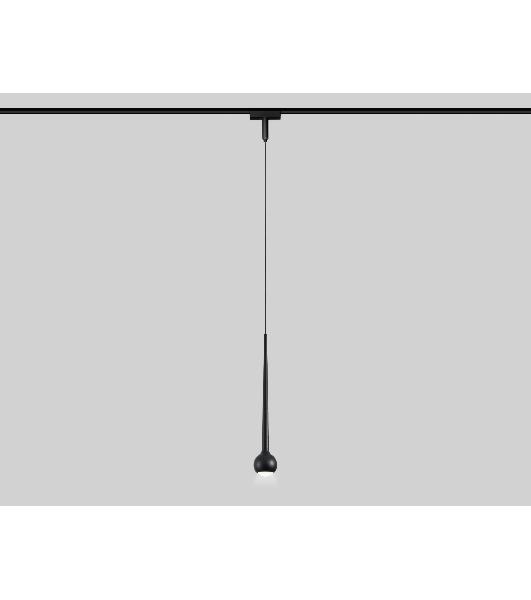 Светильник трековый светодиодный GV1644 BK черный IP20 9W 4200K 48V D75*1500