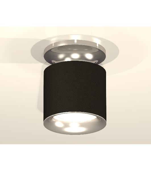 Светильник Ambrella Light XS7402083 SBK/PSL черный песок/серебро полированное MR16 GU5.3 (N7927, C7402, N7012)