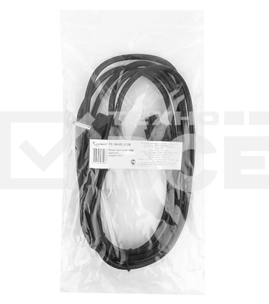 Кабель Кабель питания для ноутбуков Gembird/Cablexpert, 3м, Schuko- C5, 10А (PC-186-ML12-3M)