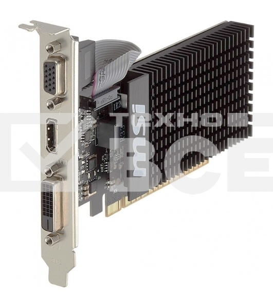 Видеокарта MSI PCI-E GT 710 2GD3H LP nVidia GeForce GT 710 2048Mb 64bit DDR3 954/1600 DVIx1/HDMIx1/CRTx1/HDCP Ret low profile