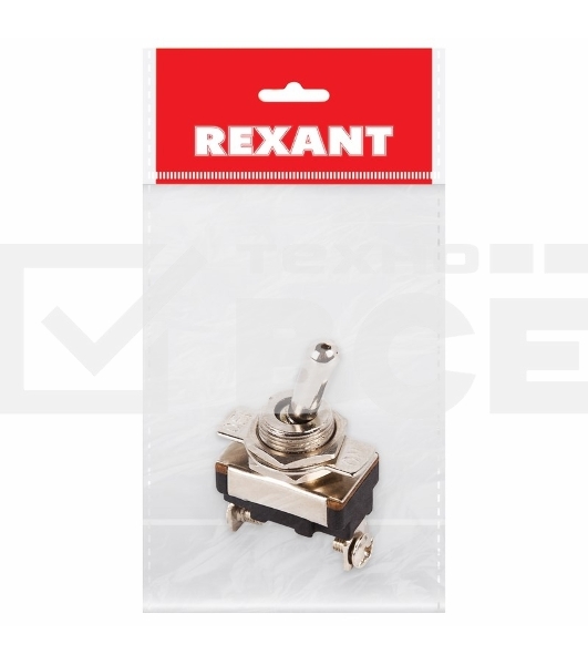 Тумблер 220V 10А (2c) ON-OFF однополюсный  Mini  (ASW-23)  Rexant Индивидуальная упаковка 1 шт