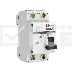 Выключатель автоматический дифференциального тока EKF DA12-32-30-bas 1P+N 32А 30мА тип АС х-ка C эл. 4,5кА АД-12 EKF Basic, фото 1