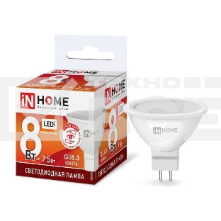 Лампа светодиодная LED-JCDR-VC 8Вт 230В GU5.3 6500К 720лм IN HOME 4690612024721