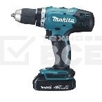Дрель-шуруповерт Makita DDF453SYE Дрель ак {18В,2х1.5Ач Li-ion,БЗП-13мм,0-400\1300об\м,42\27Нм,1.8кг,чем}, фото4