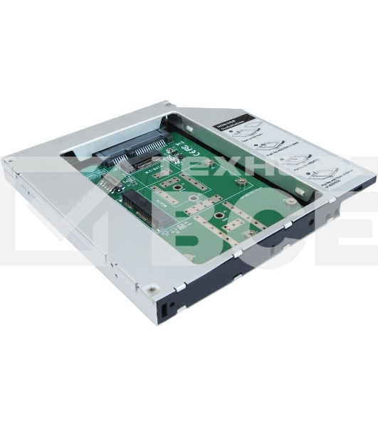 Сменный бокс для HDD/SSD AgeStar SMNF2S SATA металл серебристый 2.5