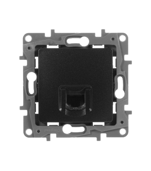 Розетка Legrand ETIKA RJ45 6 UTP антрацит 672653