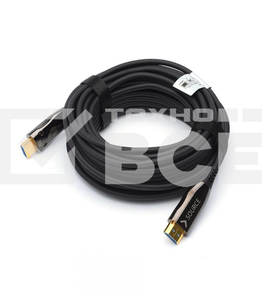 Кабель HDMI 20 м (HIGH speed, Metal gold, Optical) 8K VER 2.1 Кабель HDMI 20 м (HIGH speed, Metal gold, Optical) 8K VER 2.1