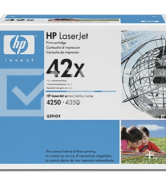 Картридж лазерный HP Q5942XD черный двойная упаковка для LaserJet 4250/4350 2 x 20000стр.
