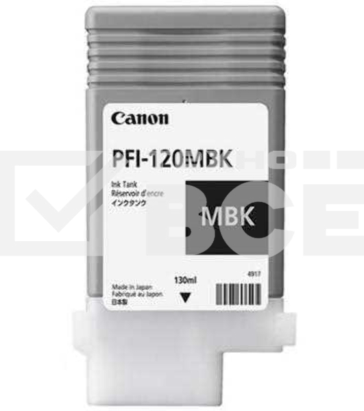 Картридж струйный Canon PFI-120 MBK 2884C001 черный матовый (130мл) для Canon Canon imagePROGRAF TM-200/205