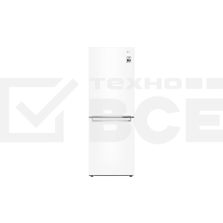 Холодильник LG GC-B399SQCL белый двухкамерный 202/104л морозилка снизу, No Frost
