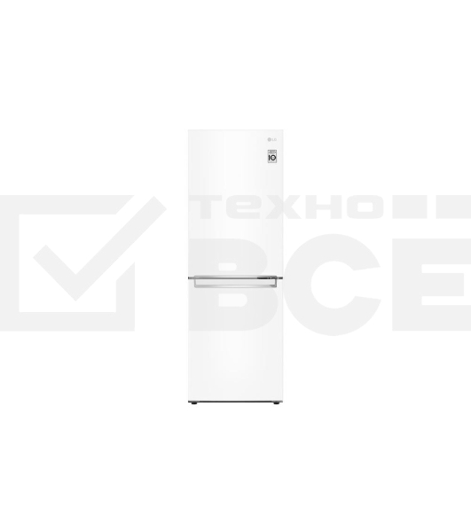 Холодильник LG GC-B399SQCL белый двухкамерный 202/104л морозилка снизу, No Frost