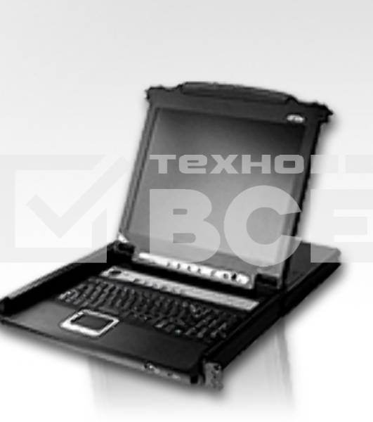 Коммутаторы консоли ATEN SINGLE RAIL 16P PS/2-USB LCDKVMP 17INCH (CL5716MR).